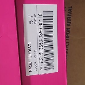 Shoe Dazzle Christi Short Olive Green Boots